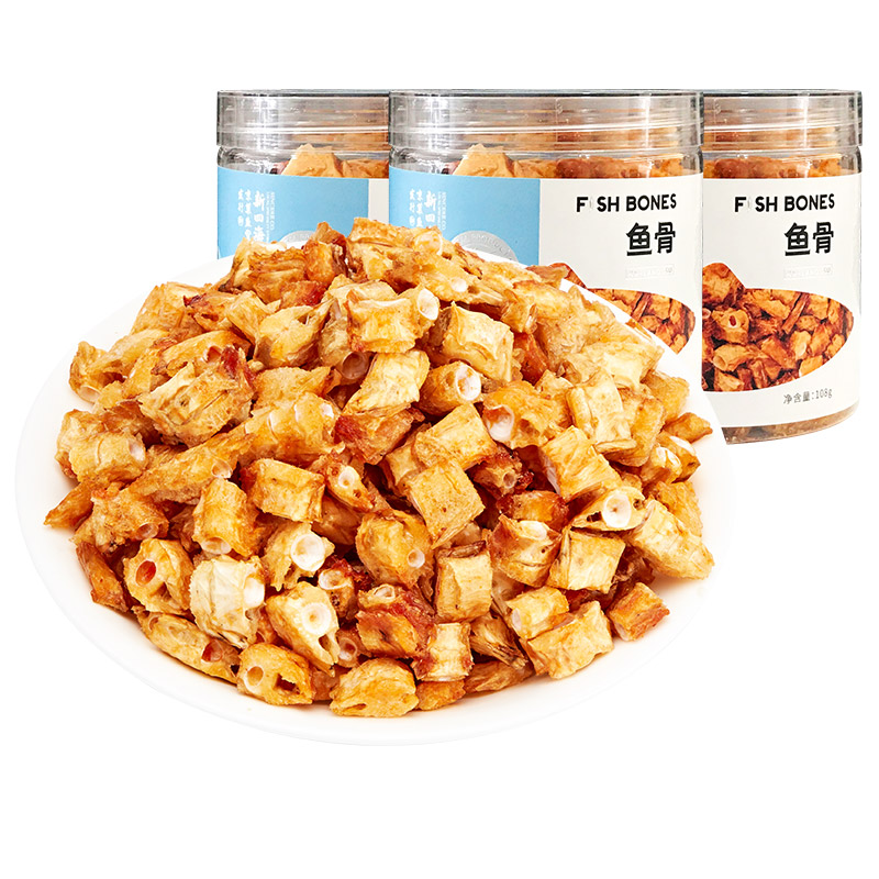 厦门特产即食营养鱼骨粒高钙零食