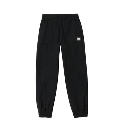 MLB男女长裤NY小标工装束脚裤