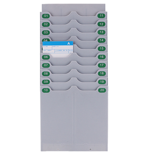 多功能伸缩考勤架打卡架考勤卡纸架20位打卡纸架插卡架员工卡槽