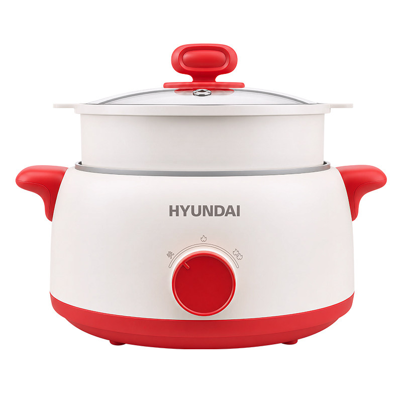 HYUNDAI/现代蒸煮一体电煮锅3L