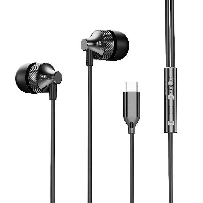 耳机有线入耳式高音质typec接口手机适用华为荣耀1加OPPO小米vivo