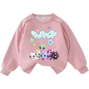 愿望喵喵女童秋季卫衣2025新款童装奇妙萌可衣服中大童套装潮款6