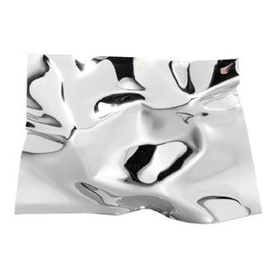 空合 样板间轻奢银色波浪金属托盘蓝色球小摆件书籍 客厅桌面搭配