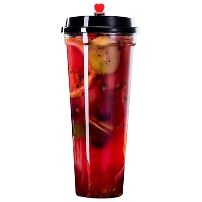 90口径PET材质500ml透明塑料杯