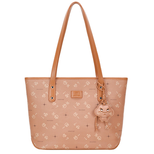 OMENTAR欧蒙特笑脸托特包秋冬新款小众时尚通勤大容量包单肩包女