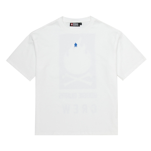 bobbieburns波比波恩印花LOGO半袖宽松潮流街头美式纯棉t重磅短袖