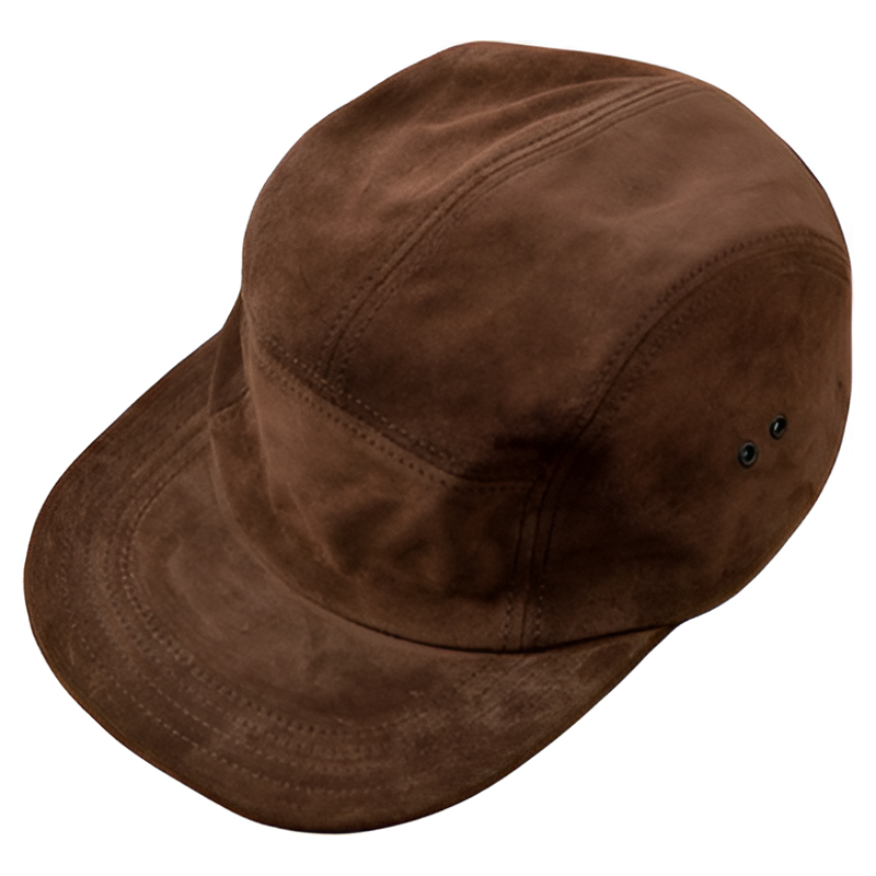HDK(海觉） 意大利胎牛绒 美式复古 SUP BOX CAMP CAP 牛皮棒球帽