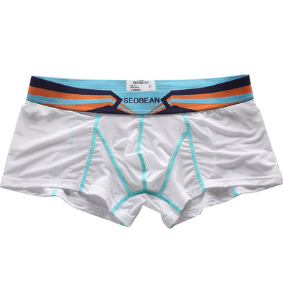 夏季冰丝裸感半透明性感男士内裤