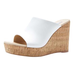 【商场同款】Nine West/玖熙防水台坡跟凉拖鞋女度假沙滩一字拖鞋