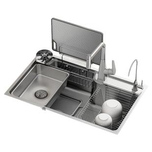 Haiyao海窑H12日式水槽3D小米粒压纹304不锈钢大单槽洗菜盆洗碗池