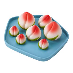巧克力寿桃蛋糕装饰代可可脂空心立体桃寿公寿婆祝寿生日蛋糕摆件