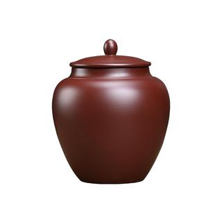 原矿紫砂精品茶叶罐小号吸力陶瓷散茶密封罐中式纯手工防潮一斤装