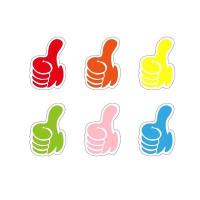 大拇指贴纸粘性强多色多尺寸