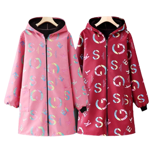 罩衣女新款秋冬加绒加厚围裙家用厨房做饭防水防油长袖工作服外套