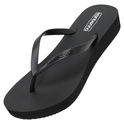 夏季女式夹脚坡跟人字拖