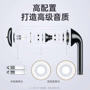 电脑耳机入耳式 机双插头加长3.5mm有线3米2 带麦克风耳塞专用台式