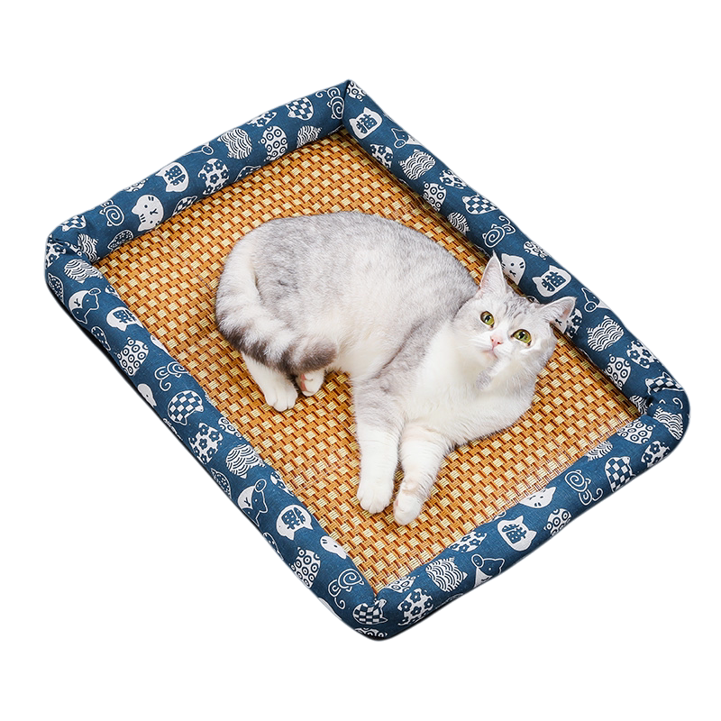 夏天凉席狗窝猫窝夏季狗狗窝宠物用品泰迪小型犬狗床垫子四季通用
