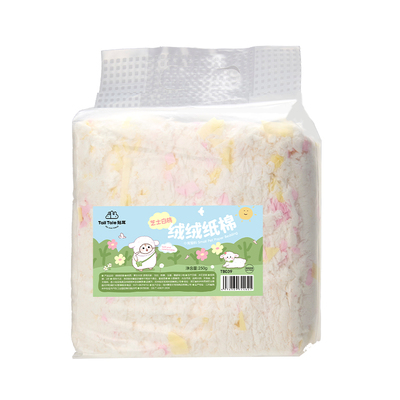 贴耳绒绒纸棉仓鼠垫料保暖用品