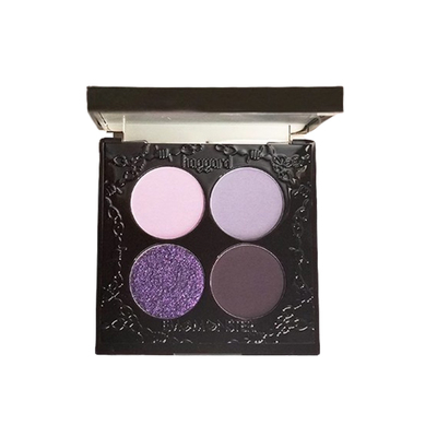 万圣狂喜！haggard伊莫怪兽四色眼影盘烟熏粉棕玩妆哑光爆闪