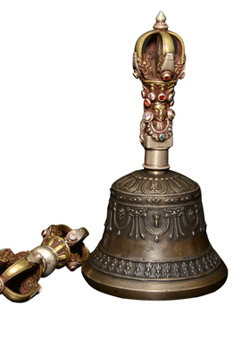 密宗纯铜金刚铃杵尼泊尔手工