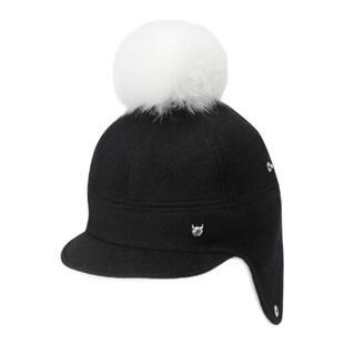WAAC小恶魔官方女士PomPom Knit Hat护耳帽子