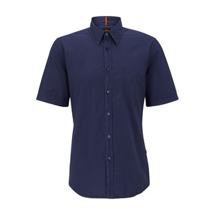 HUGO BOSS雨果博斯男时尚简约短袖衬衫潮流百搭半袖经典男装现货