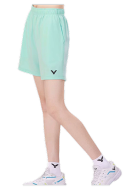 victor女生速干针织运动短裤