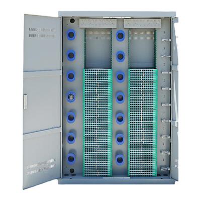 SC/APC-FC/APC满配法兰尾纤空箱1440芯光纤配线架机柜落地式光交箱室内防水室外通信1140芯光缆交接箱铁金属