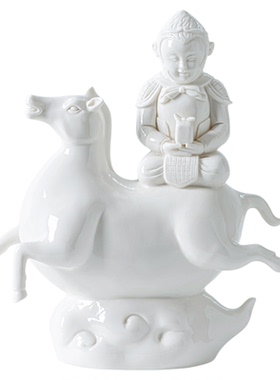 陶瓷摆件马上封侯家居客厅装饰品马到成功生肖马工艺品办公室摆设