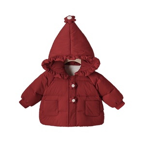 英国NEXT SKK女宝宝羽绒服冬季加厚拜年服婴儿外出服女童新年外套