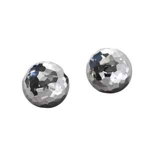 Moment 舞池焦点 闪光锤纹圆球耳环耳饰耳钉女2025新款爆款高级感