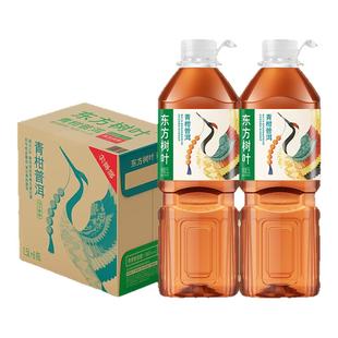 农夫山泉东方树叶青柑普洱茶无糖饮料1500ml*6大瓶茉莉花茶乌龙茶