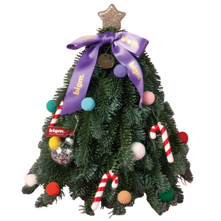 bigm泡泡仿真诺贝松迷你圣诞节树女友交换情人节礼物新年家居摆件