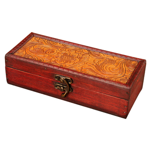 复古木制梳子发簪盒饰品首饰盒精致礼品盒项链盒木盒子手饰盒礼盒