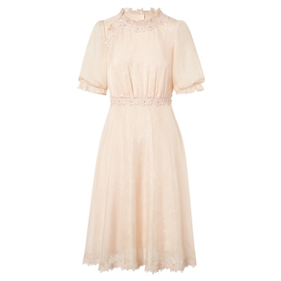 Lakoradior拉珂蒂2025新款气质中袖连衣裙新中式改良旗袍裙女