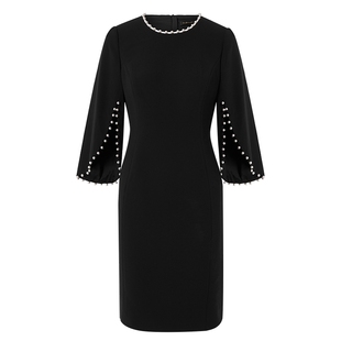 Lakoradior拉珂蒂通勤时尚气质简约夏季新款三醋酸淑女连衣裙女