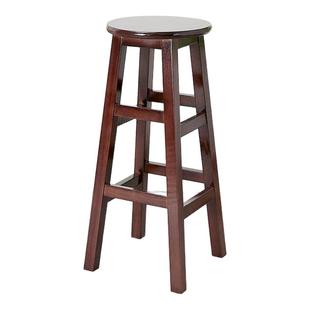 加固实木吧椅酒吧高脚凳奶茶店凳手机店凳商用凳拍照高凳收银台凳