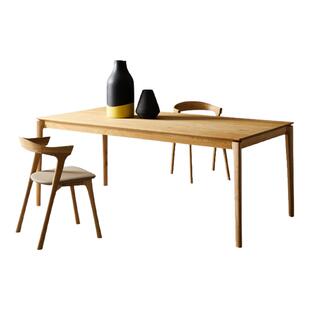 芬纳维亚传承 日式小户型纯实木长餐桌 HEZ禾筑 北欧现代简约饭桌