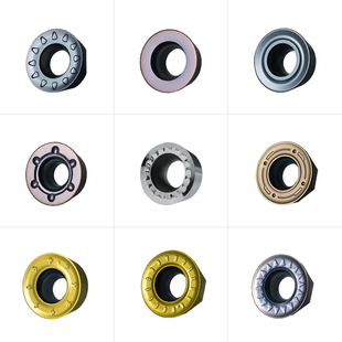 数控铣刀片硬质合金r6圆刀片不锈钢r4飞刀片加工中心铣床r5圆刀粒