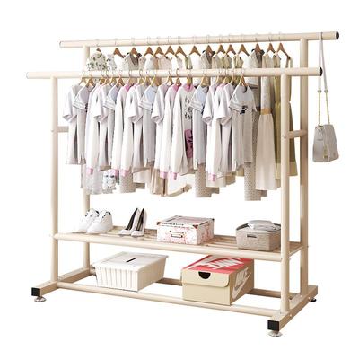 特粗双层！承重加强！落地晾衣架