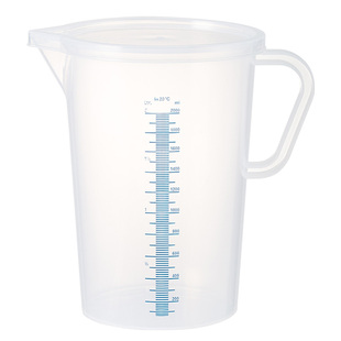 霜山塑料量杯带刻度家用烘焙打蛋液量筒食品级夏季大容量带盖水壶