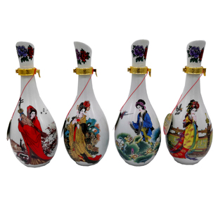 承德老酒52度白酒如意洲四大美女整1箱4瓶浓香型纯粮食礼盒品特产