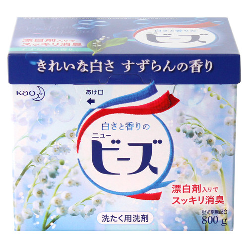 日本原装进口花王洗衣粉酵素柔顺增白护色清洁铃兰香持久留香800g
