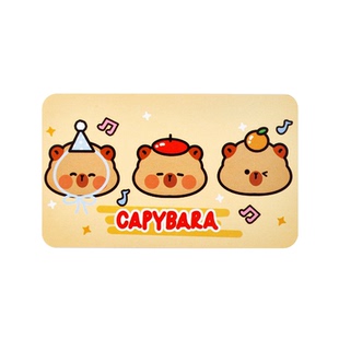 卡通水豚刮刮卡儿童活动手写自制刮奖卡学生奖励幸运刮刮乐小礼品