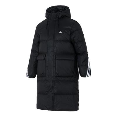 Adidas阿迪达斯三叶草男装女装2025冬季新款保暖连帽羽绒服KC2564