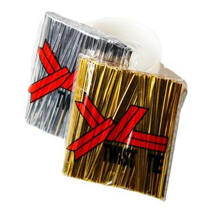 金银龙珠扎丝铁丝面包袋捆绑绳金丝绳封口扎带金属礼品包装绑丝带