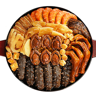 德叔鲍鱼正宗溏心干鲍大盆菜加热即食高端广东佛跳墙年夜饭大礼盒