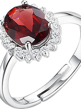 天然活口三八节送妈妈红宝石戒指
