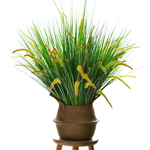 仿真花芦苇草绿植装饰假花干花花束塑料植物客厅室内摆设落地摆件