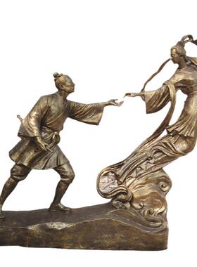 牛郎织女七夕公园人物雕塑定制